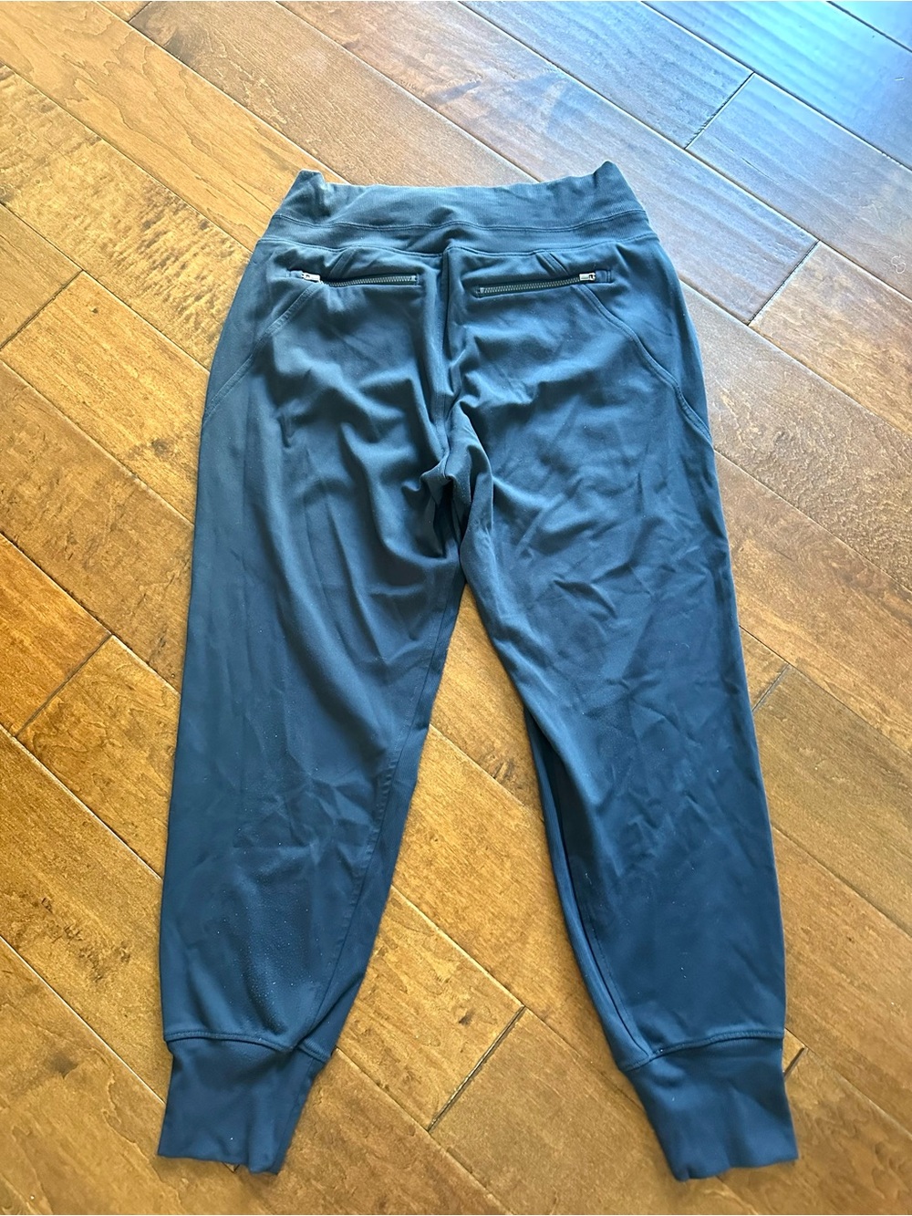 Athleta Venice Jogger Pants Navy Blue Size M Zip Pockets - Picture 3 of 10